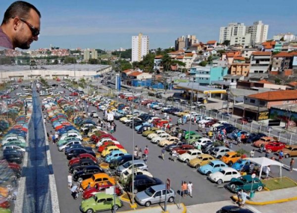 Cобрание владельцев VW Beetle в Бразилии (13 фото)