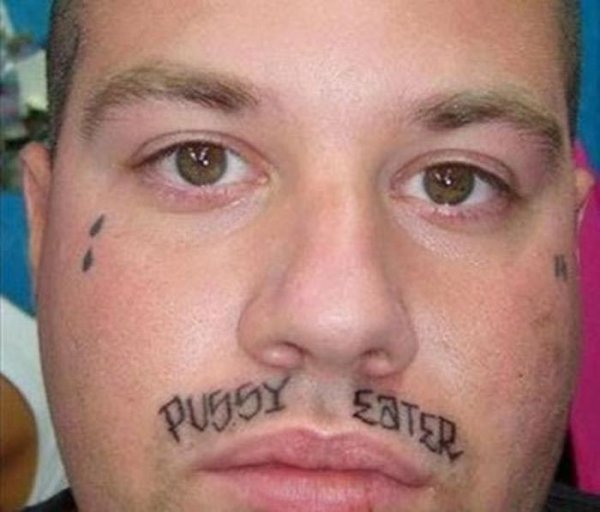 Безумные татуировки на лице (21 фото)