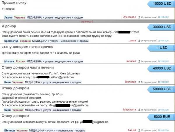 Отчаявшиеся люди продают внутренние органы (5 фото)