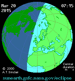 Самое крупное за десятилетие солнечное затмение 20 марта 2015 (6 фото)