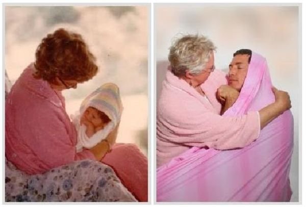 Снимки в стиле "тогда и сейчас" (38 фото)
