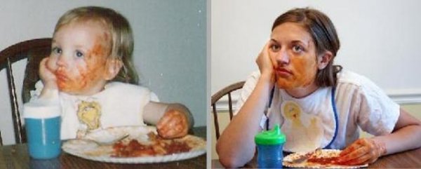 Снимки в стиле "тогда и сейчас" (38 фото)